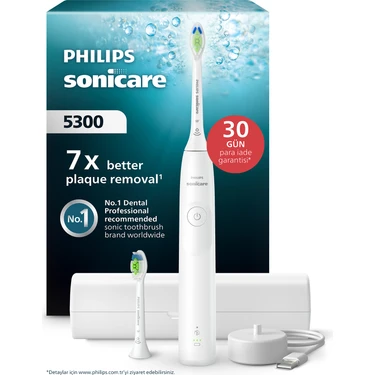 Philips Sonicare 5300 Serisi Şarjlı Diş Fırçası HX7108/03 (2 Başlık, Beyaz)