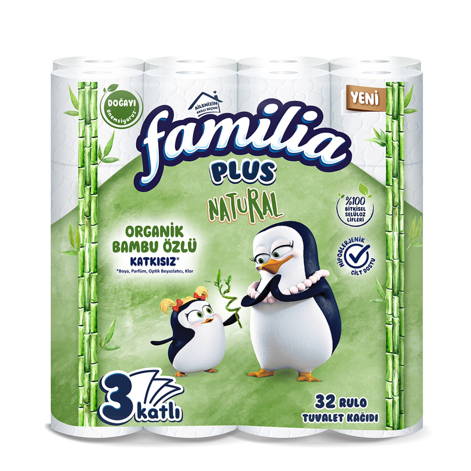 Familia Plus Natural Tuvalet Kağıdı 32'li (Money ile)