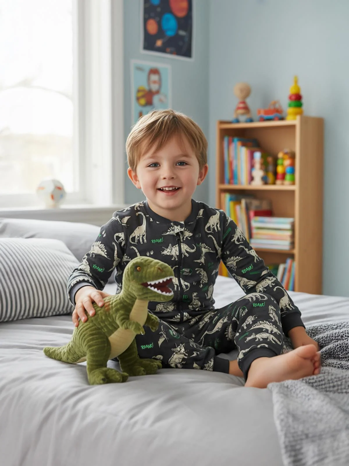 Civil Boys Roar Dino Empirme 1.2 TOG Uyku Tulumu - Gri