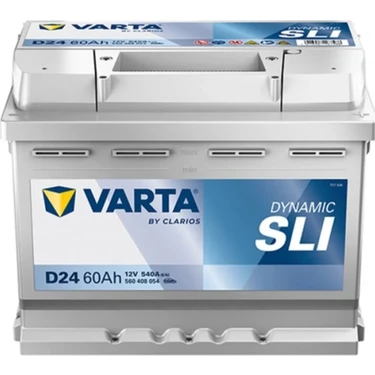 Varta D24 12V 60Ah Akü 540 EN (2026 Üretim)