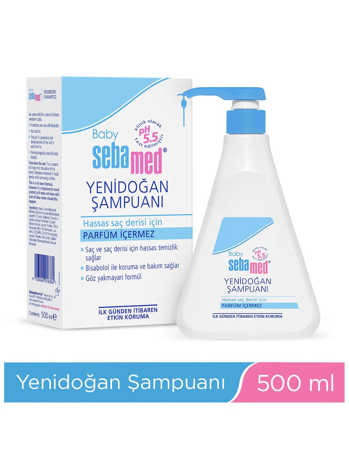 Sebamed Yenidoğan Bebek Şampuanı 500 ml