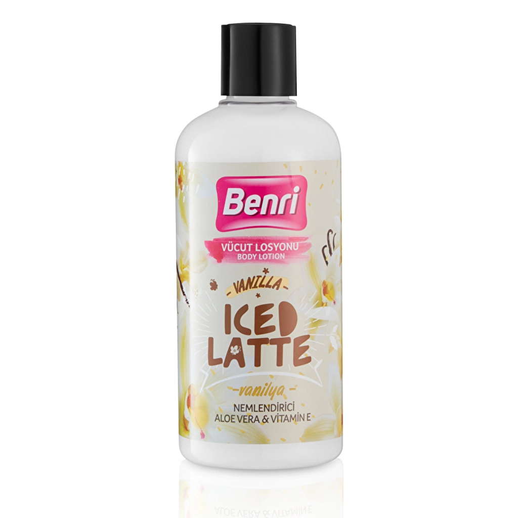 Benri Vanilya Iced Latte Vücut Losyonu 500 ml (Gratis Kart)