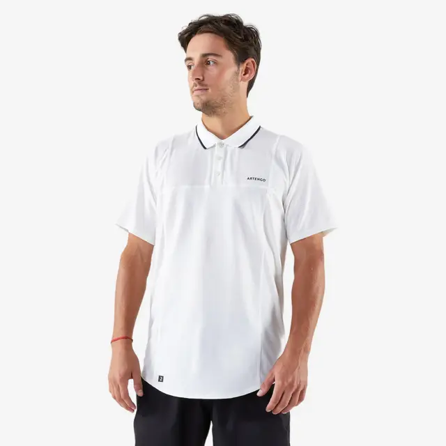 KUIKMA Artengo DRY Erkek Polo Tenis Tişörtü (Beyaz)