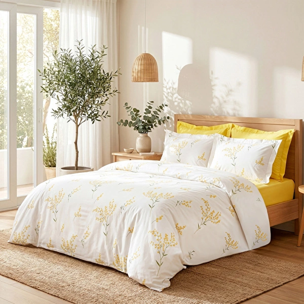 Karaca Home Loretta Pamuk Çift Kişilik Nevresim (Sarı)