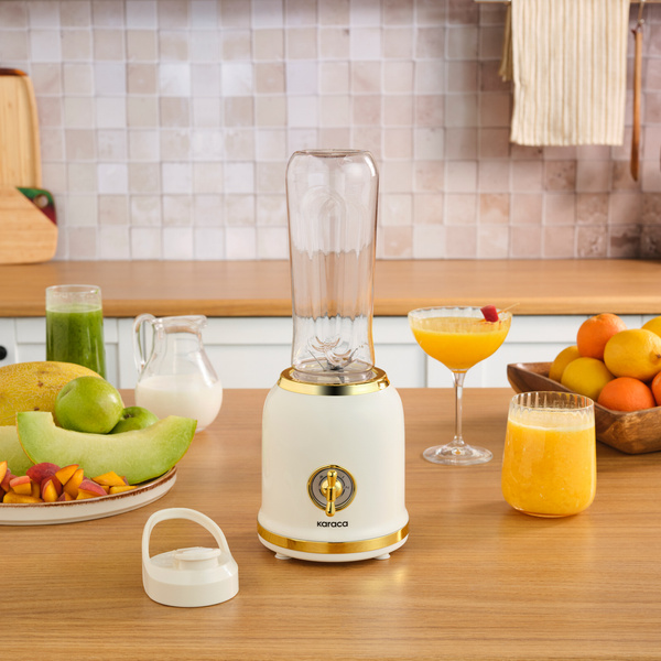 Karaca Retro Personal Smoothie Blender (Cream)