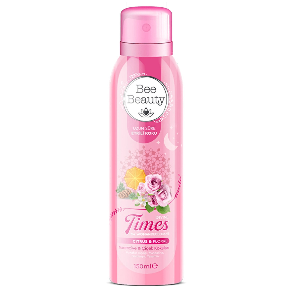 Bee Beauty Divine Times Kadın Deodorant Sprey 150 ml (Gratis Kart)