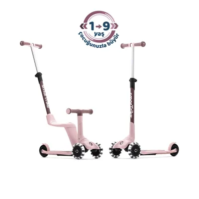 SmarTrike Xtend Mini-Ride 4 Aşamalı Büyüyen Oturaklı Scooter 1-9 Yaş Coral Pink