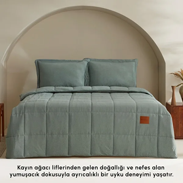 Karaca Home Benji Çift Kişilik Modal Comfort Set Yeşil (4 Parça)