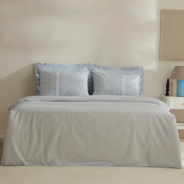 Karaca Home Luisa %100 Pamuk Çift Kişilik Nevresim Takımı Mavi