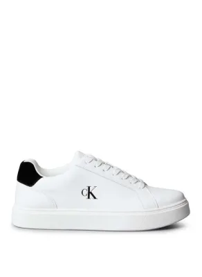 Calvin Klein Beyaz Erkek Deri Sneaker Classic Cupsole Laceup Lth