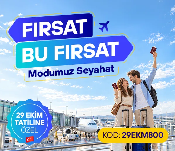 Turna Yurt Dışı Gidiş-Dönüş Uçuşlarda 800 TL İndirim (29EKM800)