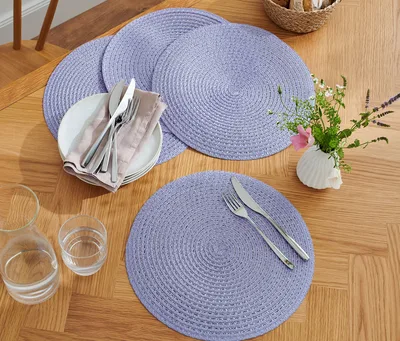 Tchibo 4 Adet Amerikan Servisi Metalik Desenli 35 cm