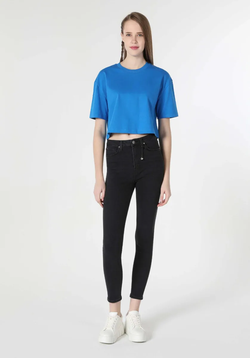 Colin's Skinny Fit Orta Bel Kadın Siyah Jean