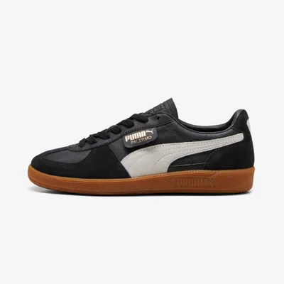 Puma Palermo Leather Unisex Siyah Deri Spor Ayakkabı (396464)