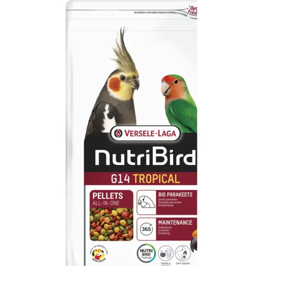 Versele-Laga NutriBird G14 Tropical Pelet Paraket Yemi 1 kg