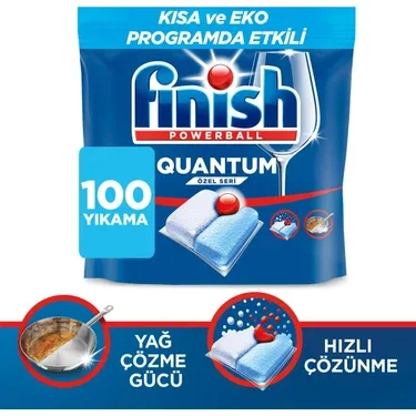 Finish Quantum Özel Seri Bulaşık Makinesi Deterjanı Kapsül Tablet 100 Adet