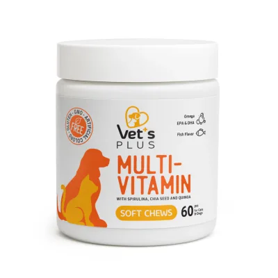 Vet's Plus Multi-Vitamin Spirulinalı Tablet 60'lı - Kedi & Köpek