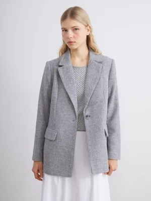 XSIDE Gri Kadın Kaşe Blazer Ceket