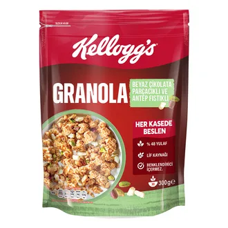 Kellogg's Granola Beyaz Çikolatalı Antep Fıstıklı 300 G (Money ile)