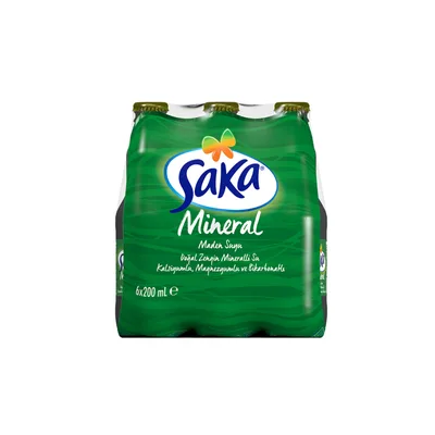 Saka Doğal Maden Suyu 6 x 200 ml