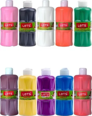 Lets Parmak Boyası 500 ml 10'lu Set