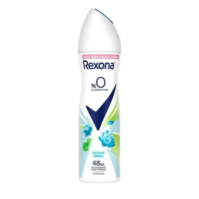 Rexona Ocean Fresh %0 Alüminyum Kadın Sprey Deodorant 150 ml