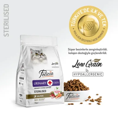Felicia Hipoalerjenik Somonlu Kısırlaştırılmış Kedi Maması 5kg
