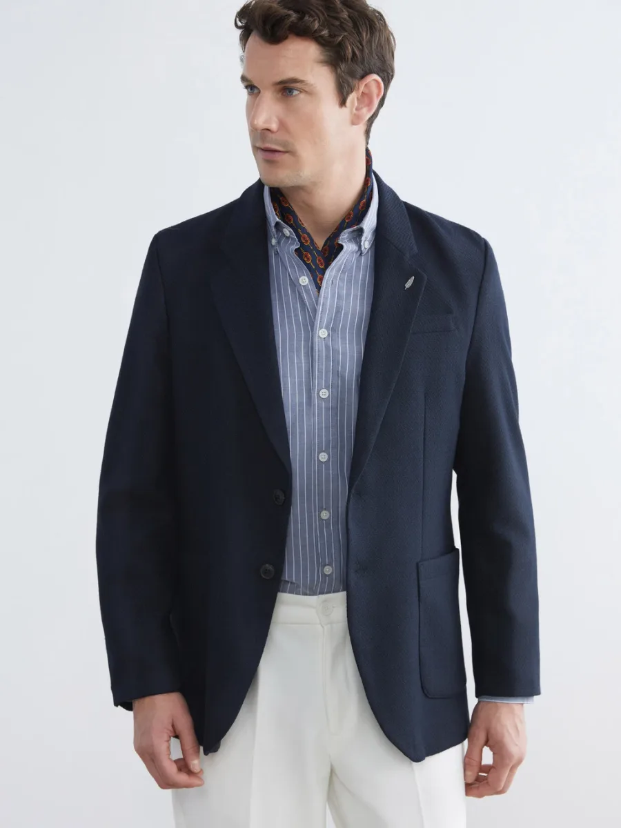 SOUTHBLUE Standart Kalıp Erkek Blazer Ceket (Lacivert)