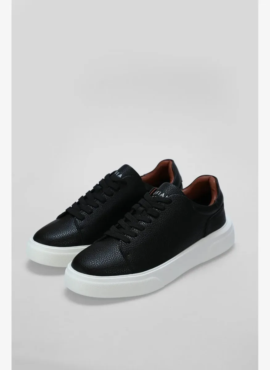 Tommy Erkek Sneaker Ayakkabı Siyah Deri