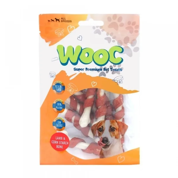 Wooc Kuzu Eti Sargılı Kalsiyumlu Kemik Köpek Ödülü 80 gr